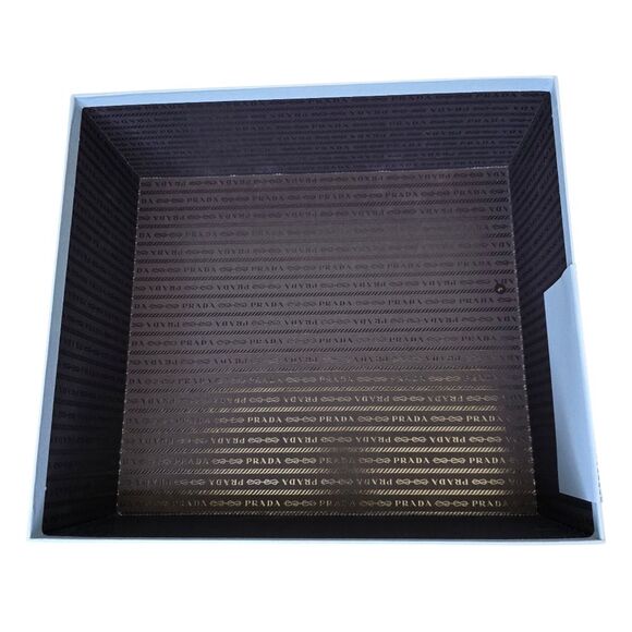 Authentic PRADA Empty Light Blue Box w Tissue Paper & Dustbags 13.75"x12"x5.25" - Picture 7 of 15